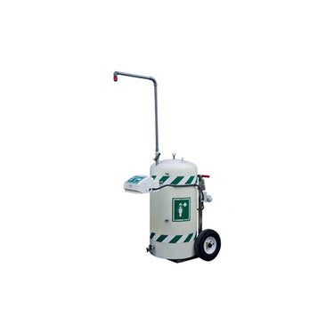 Hughes Mobile Self-Contained Emerg. Safety Shower w/ Eye/Face Wash,Freeze Protected,30 Gal,120V C1D2